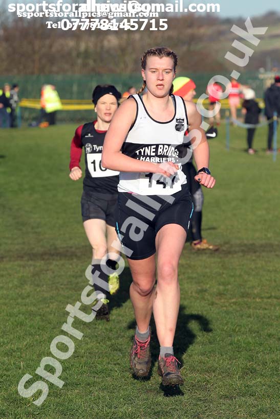 Senior womens 2020 Birtley Cross Country Relay, County Durham.  Photo: David T. Hewitson/Sports for All Pics